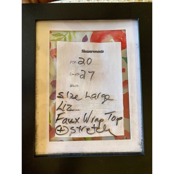 Liz Claiborne Blouse Size Large Top Wine Burgundy Color Faux Wrap + Stretch - Picture 10 of 10